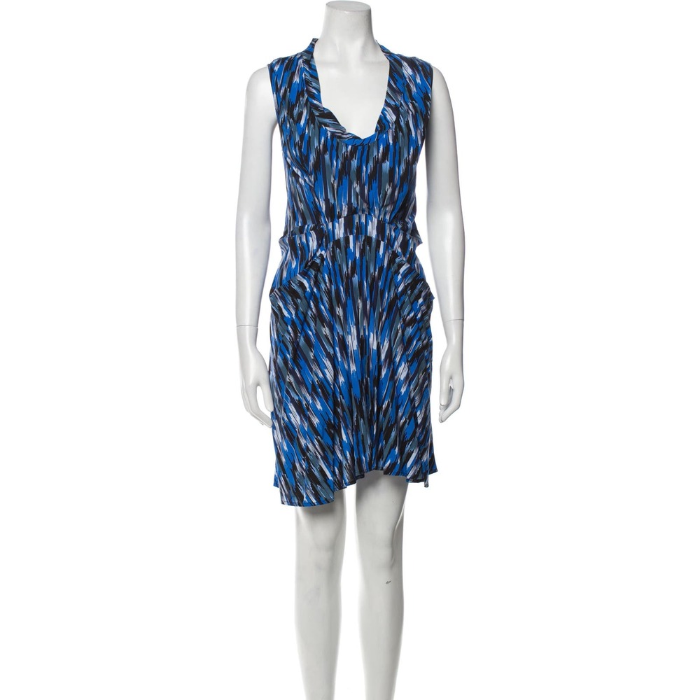 Thakoon Addition Sleeveless Drape Detail Mini Dress